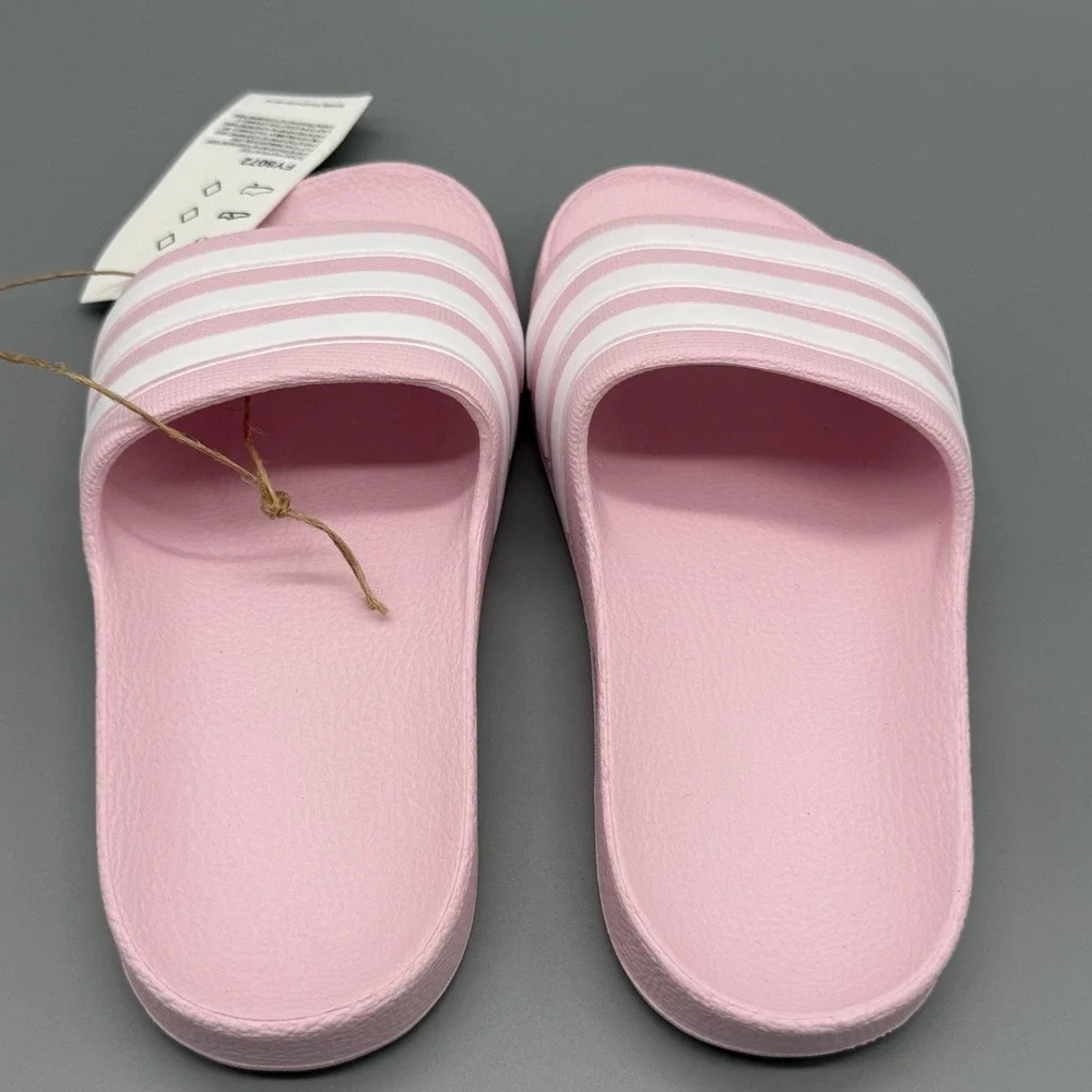 Adidas Adilette Aqua‎ K Almost Pink Color Sandals Toddler Size 12K FY8072 NEW